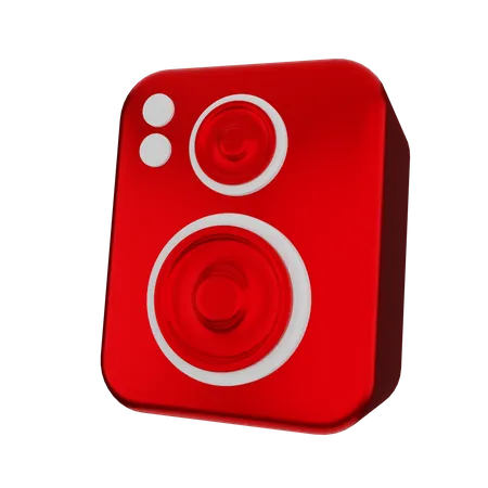 Haut-parleur rétro  3D Icon