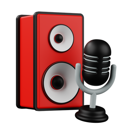 Haut-parleur sonore  3D Icon