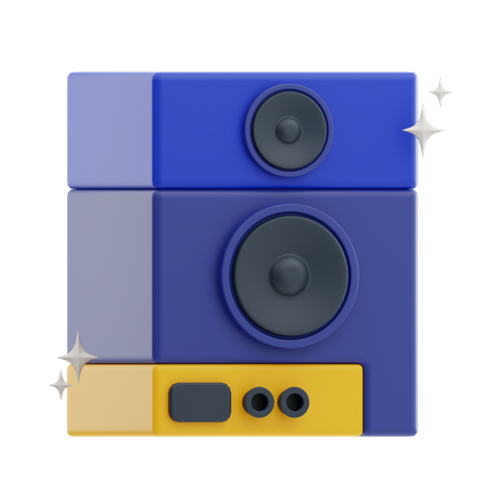 Haut-parleur sonore  3D Icon