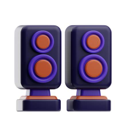 Haut-parleurs  3D Icon