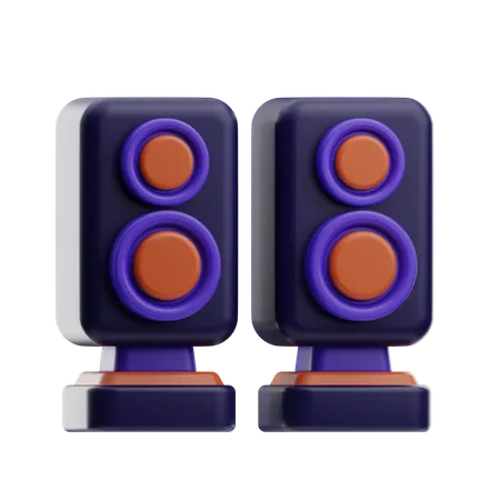 Haut-parleurs  3D Icon