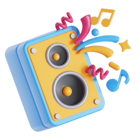 Haut-parleurs  3D Icon