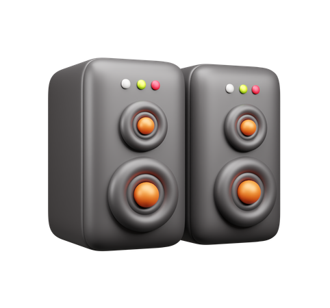 Haut-parleurs  3D Icon