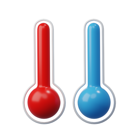 Haute et basse température  3D Icon