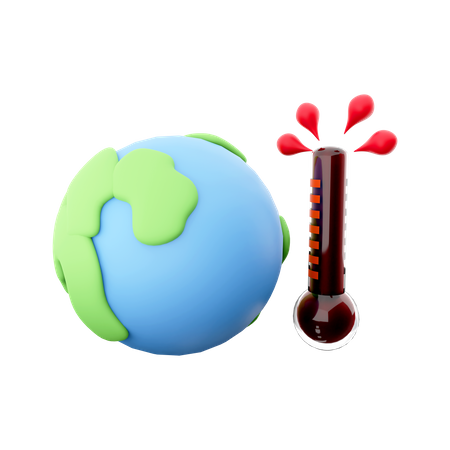 Haute température  3D Icon