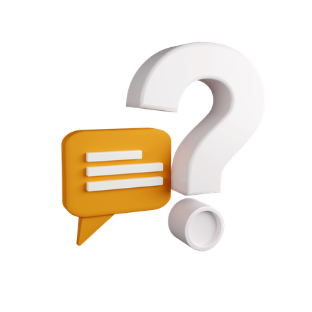 Have question on survey  3D Icon