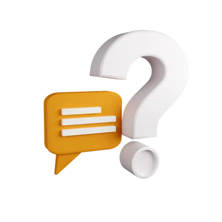Have question on survey  3D Icon