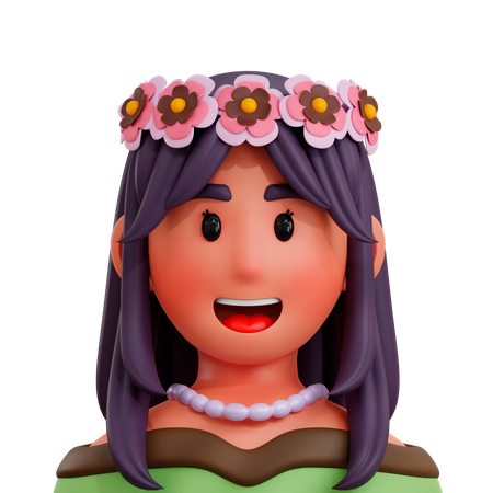 Hawaïen  3D Icon