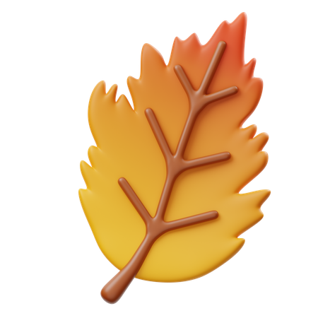 Hawthorn Leaf  3D Icon