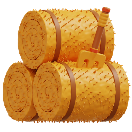 Hay Bale  3D Icon