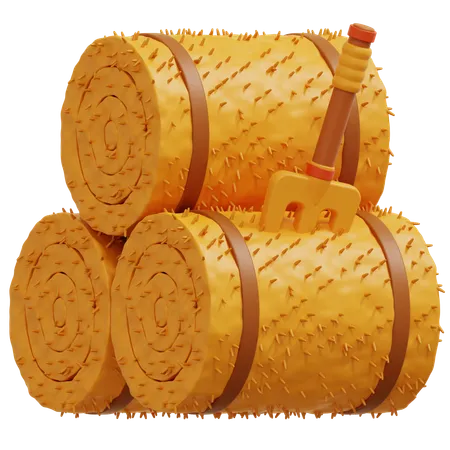 Hay Bale  3D Icon