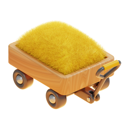 HAY CART  3D Icon