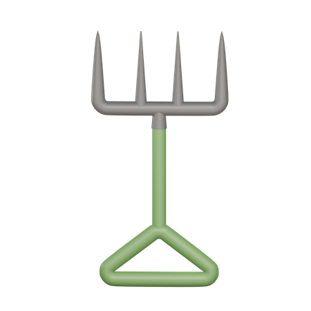 Hay Fork  3D Icon