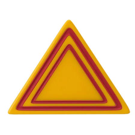 Hazard Sign  3D Icon