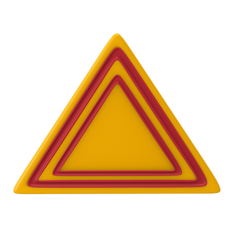 Hazard Sign  3D Icon