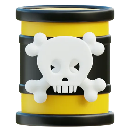 Hazardous Chemicals Barrel  3D Icon