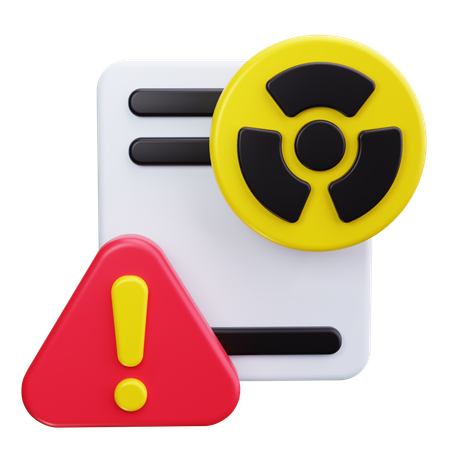 Hazardous Material Sign  3D Icon