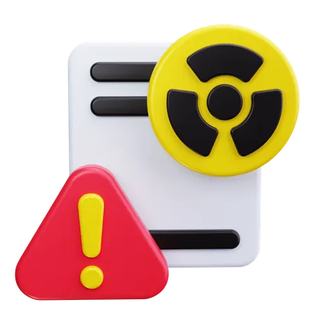 Hazardous Material Sign  3D Icon