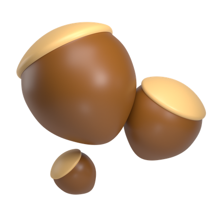 Hazelnut  3D Icon