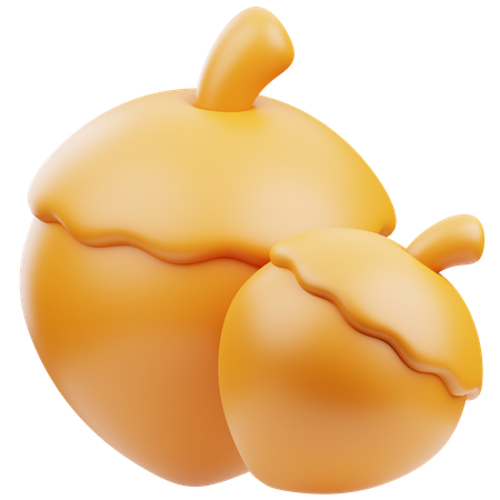 Hazelnut  3D Icon