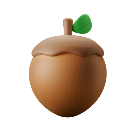 Hazelnut 3D Icon