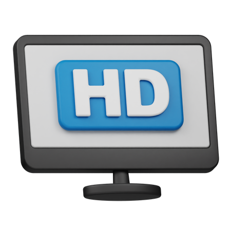 HD-Auflösung  3D Icon