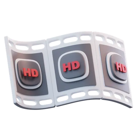 HD-Auflösung  3D Icon