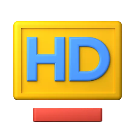 HD-Auflösung  3D Icon