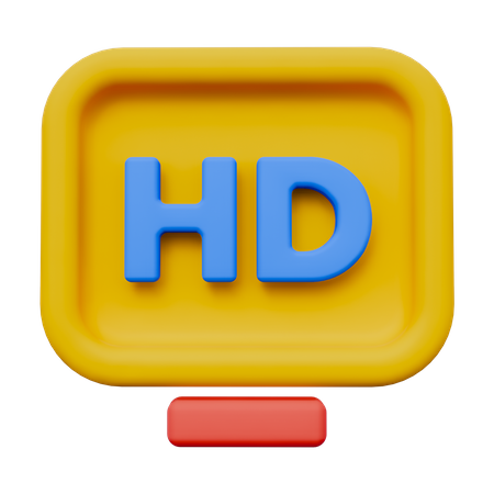 HD Resolution  3D Icon