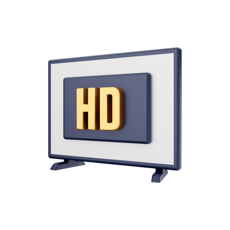 Hd Smart Tv  3D Illustration