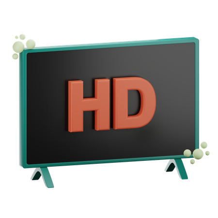 Televisión de alta definición  3D Icon