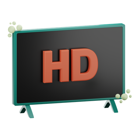 HD Tv  3D Icon