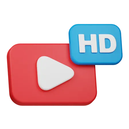 Hd Video  3D Icon