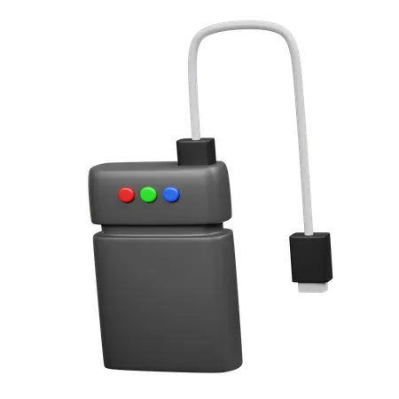 Hdd External  3D Icon