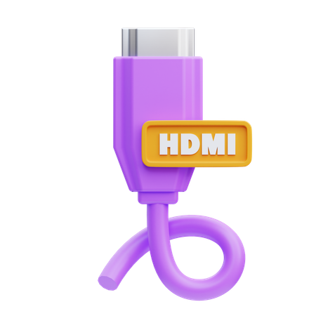 HDMI Cable  3D Icon