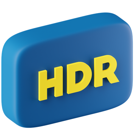 HDR (alta faixa dinâmica)  3D Icon