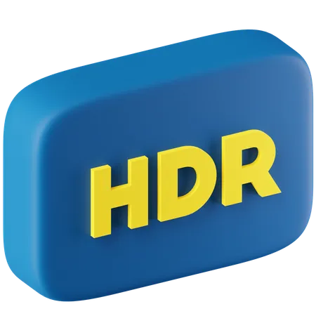 HDR (High Dynamic Range)  3D Icon