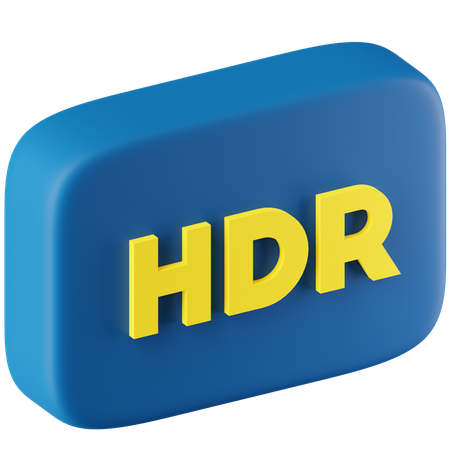 HDR (High Dynamic Range)  3D Icon