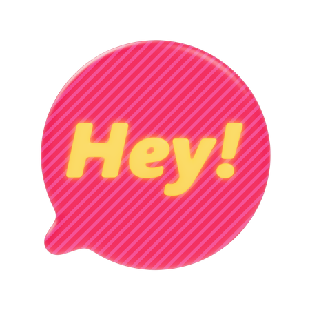 Hé Bubble Chat  3D Sticker