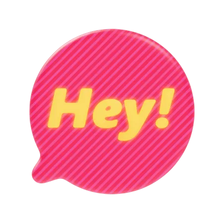 Hé Bubble Chat  3D Sticker