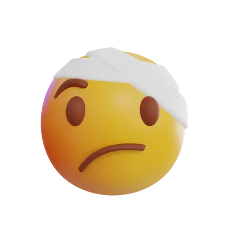 Head Bandage Emoji  3D Icon