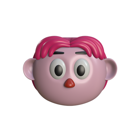 Head Character  3D Icon