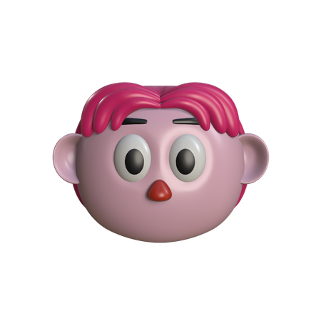 Head Character  3D Icon