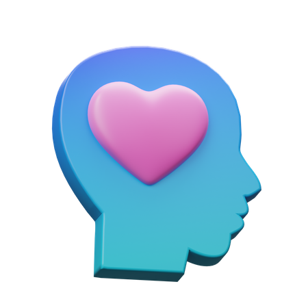 Head In Love  3D Icon