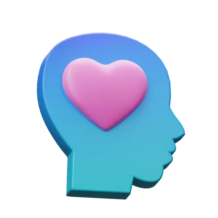 Head In Love  3D Icon