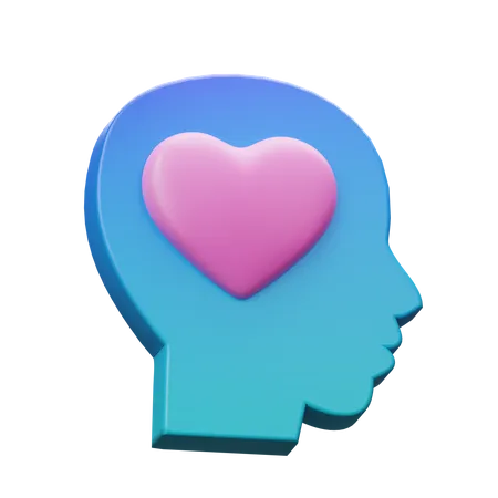 Head In Love 3D Icon