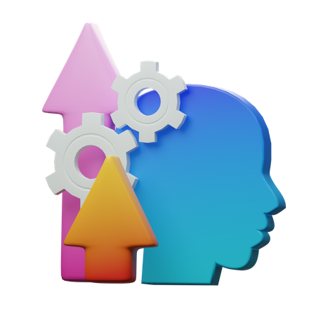 Head Processing  3D Icon