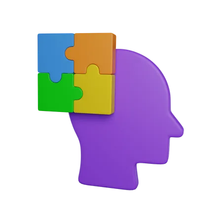 Head Puzzle 3 D Icon 3D Icon
