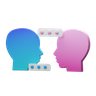 3d talking head logo
