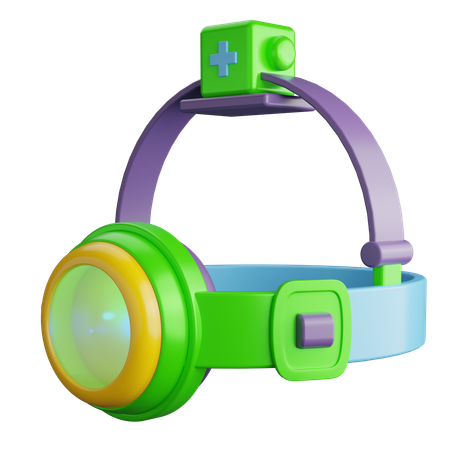 Head Torch  3D Icon